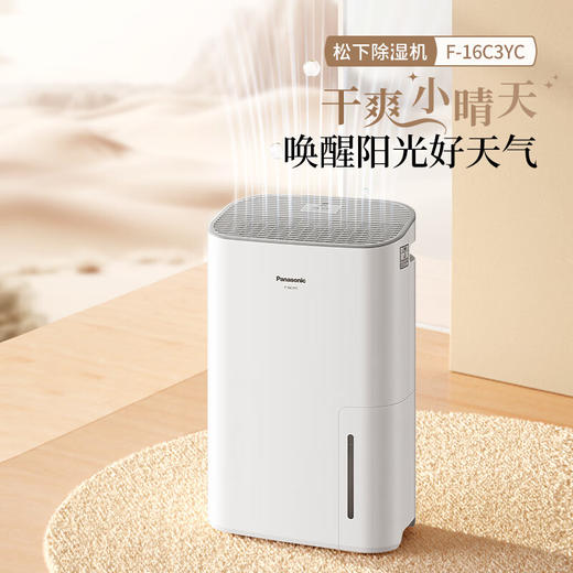 【年底大促  特价机】松下除湿机家用抽湿机8L/天 F-16C3YC 商品图0