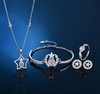 【幸运星系列】新款925银锆石项链戒指ss 商品缩略图1