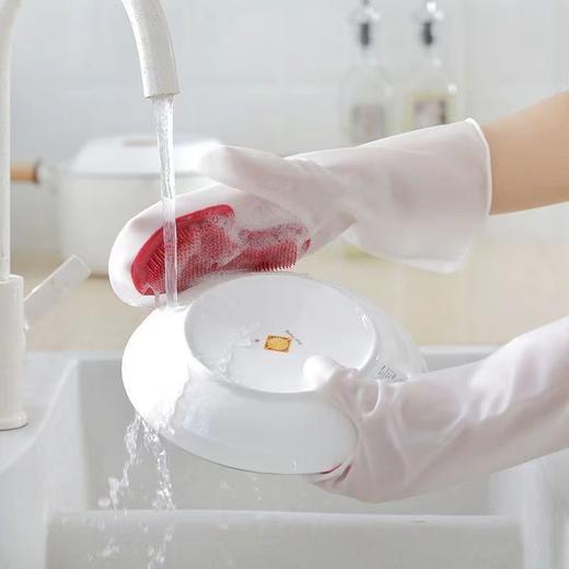 TZW-魔术刷洗碗手套刷碗神器厨房女防水硅胶洗碗刷耐用去污清洁防滑 商品图8