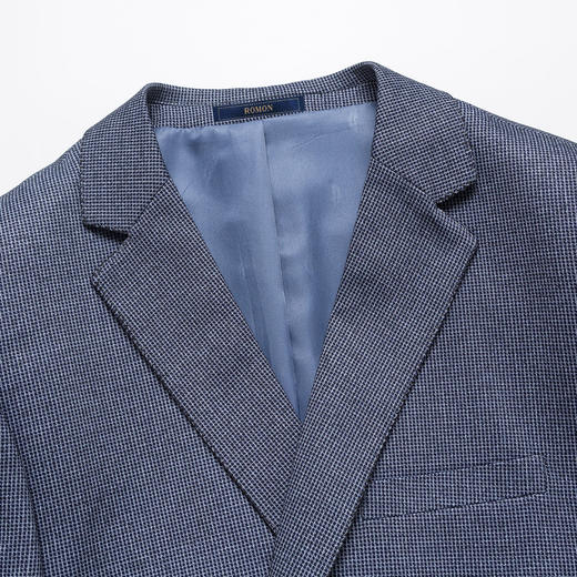 罗蒙 春秋男装 小西装外套 时尚休闲 两粒扣 千鸟格单西服 上衣外套 商品图5