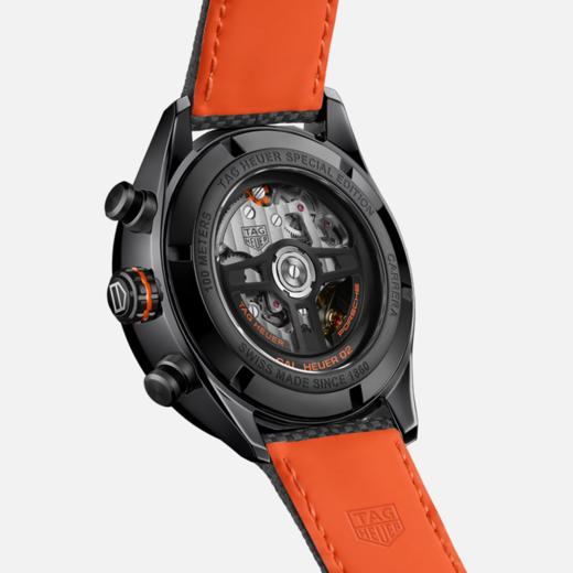 泰格豪雅TAG Heuer 卡莱拉系列保时捷Orange Racing计时码表 CBN2A1M.FC6526 商品图2
