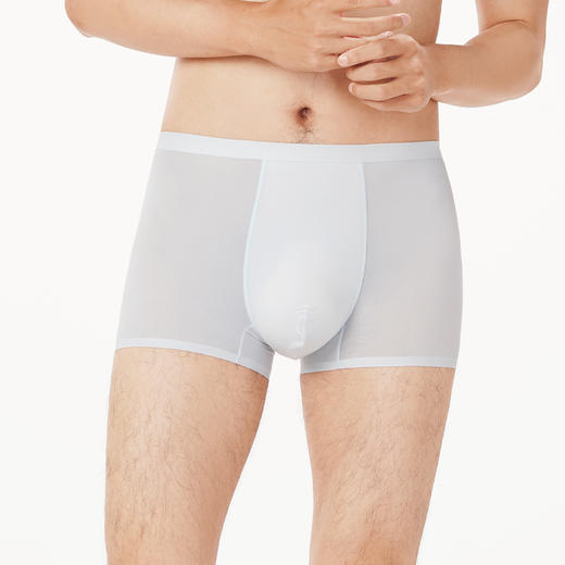 都市丽人都市锋尚简约基础男士平角裤男轻薄冰丝男士内裤无锦纶平角FK4HA5 商品图3