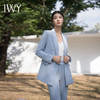 IWY/清新蓝色宽松西装套装春高级感设计感主持人阔腿裤装职场西服C13312+P33312 商品缩略图1