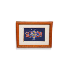 深山集市国潮民族风手工刺绣马尾绣生命花装饰画