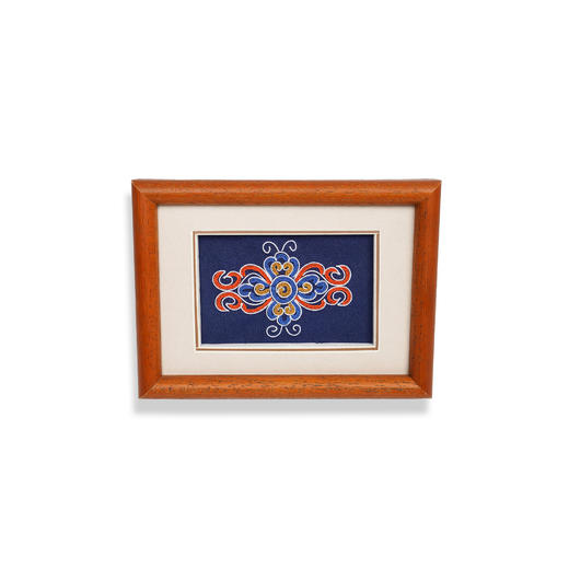 深山集市国潮民族风手工刺绣马尾绣生命花装饰画 商品图0