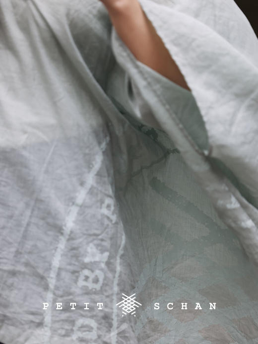 PETIT SCHAN小闪  CLO#312 Fresh Breeze  林下清风 高支纯苎麻连帽轻盈透气山系斗篷防晒上衣 商品图2