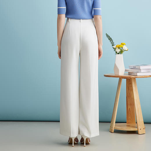 EITIE爱特爱春季新款显瘦直筒裤子7305002 商品图8