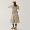 谜底碎花连衣裙短袖2024夏款田园度假风拼接修身长裙女246ML7028 商品缩略图2