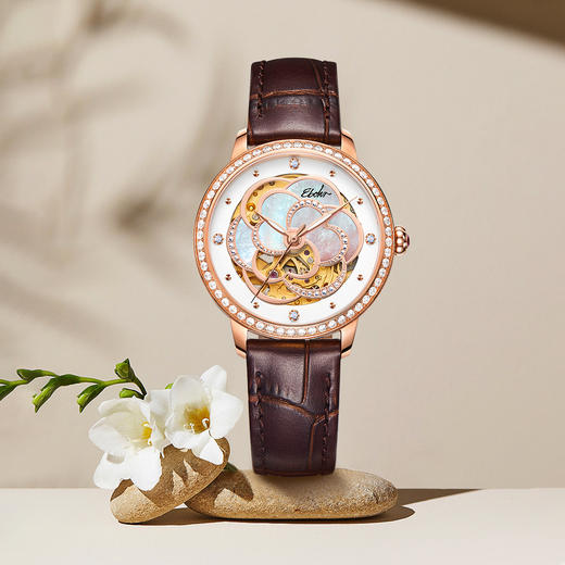依波表EBOHR 卡纳系列典雅时尚机械手表女士腕表5674 商品图9