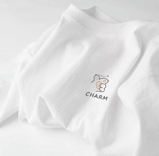 【69.9/任选2件！】白色短款T恤女短袖2024新款，宽松流行印花百搭上衣亲肤舒适挺括易打理，抗皱，耐穿耐磨，不易起球，不掉色！-lm 商品图5