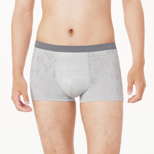 都市丽人都市锋尚日常休闲男士平角裤男提花冰丝男士内裤无锦纶平角FK4CC6 商品图1