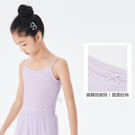 巴拉巴拉女童背心无袖打底儿童吊带莫代尔防走光中大童甜美两件装 商品图3