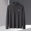 【仿丝光】罗蒙春秋男士绣花款polo衫男长袖t恤男商务男士polo衫长袖 商品缩略图2