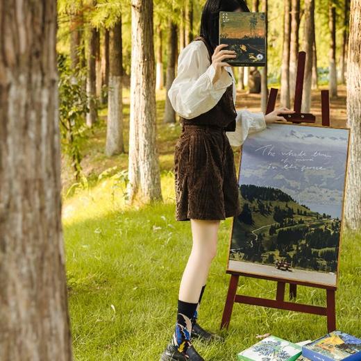 艺术名画 彩色油画纯棉中筒袜【买一送一，到手8双】 商品图0