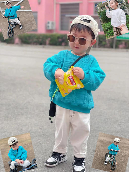 上新【两件49】贝叮熊休闲提花字母卫衣+休闲卫衣+德绒打底衫 商品图2