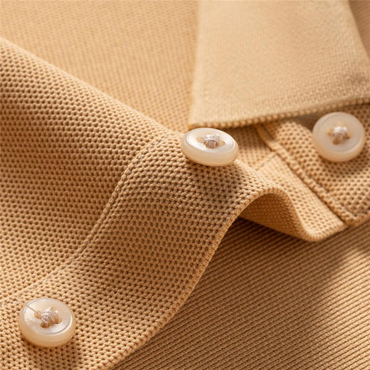 【仿丝光】罗蒙春秋男士绣花款polo衫男长袖t恤男商务男士polo衫长袖 商品图5