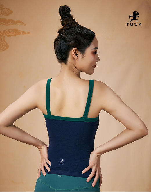壁虎瑜伽【2402SY283】方领螺纹背心（一体式胸垫）【5天发货】 商品图2
