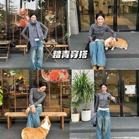 新品上身 | 踏青穿搭分享🎂！牛仔+层次感打底简约不单调~