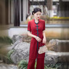 GSJ-884-2024年新中式旗袍连衣裙两件套年轻款日常少女唐装茶服套装民国风 商品缩略图4