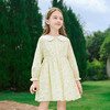 mettekids女童连衣裙2024春夏儿童黄色碎花公主裙中大童纯棉裙子 商品缩略图1
