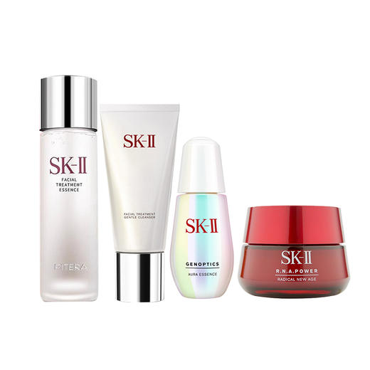 SK2 全明星护肤套装神仙水230ml +大红瓶面霜80g +小灯泡50ml +洁面120g修护保湿礼盒礼物【CDF】 商品图10