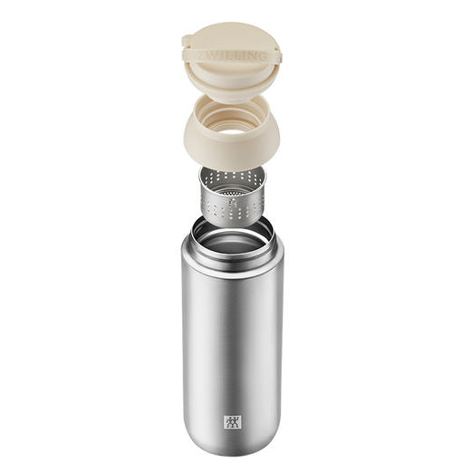 1029001 双立人提手茶滤保温杯白色450mL 商品图3