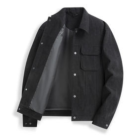 【灯芯绒】圣得西男士翻领工装口袋夹克2024春季新款百搭休闲茄克