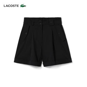 【海南专供价】Lacoste法国鳄鱼女装 新款时尚宽松休闲短裤工装裤FF3880-98