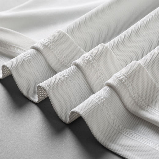 【提花领】罗蒙男士春秋仿丝光polo衫男长袖t恤男商务男士polo衫长袖T恤男 商品图11