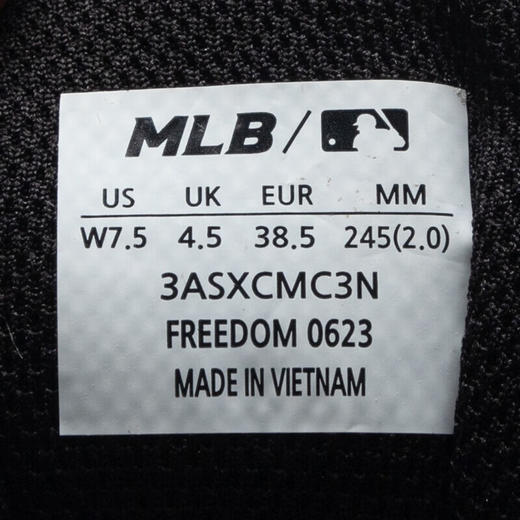 美职棒（MLB）官方 男女情侣鞋子 3ASXCMC3N 纽约洋基队/黑色   XAMN 商品图7
