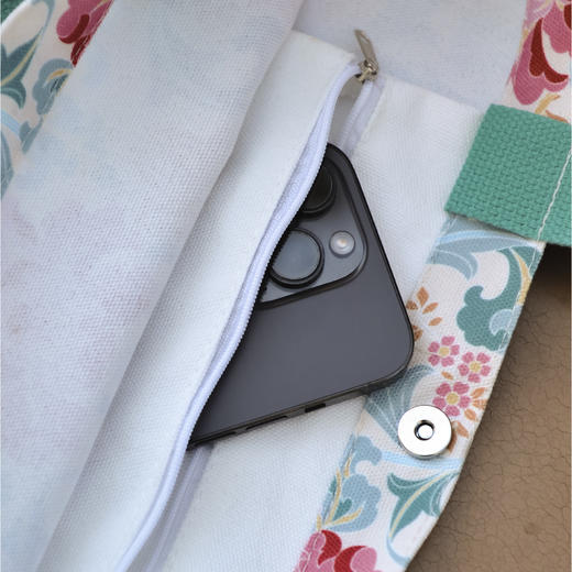 博物馆奇妙物国色牡丹帆布袋子 商品图3