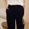 玳莎简约基础款九分小脚裤女 新款松紧腰上班烟管裤休闲裤  EA36307 商品缩略图1