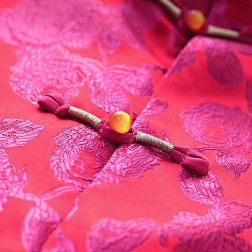 新中式老钱风国潮气质旗袍领盘扣提花马甲背心WLZD23051011 商品图3