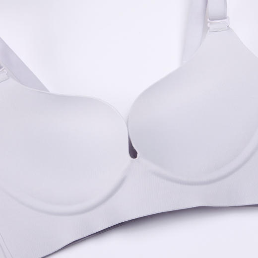 都市丽人舒适打底无痕内衣女泳布文胸AB杯适穿3/4杯A中厚B薄款树脂胶圈三排扣LB41A1 商品图5