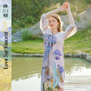 两三事梵高文艺恋色罗曼史 春季新款复古可拆翻领印花连衣裙 商品缩略图0