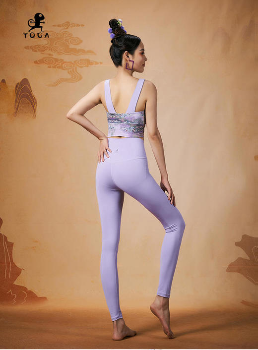 壁虎瑜伽【紫韵诗羽-上衣】印花背心（一体式胸垫）【5天发货】 商品图6