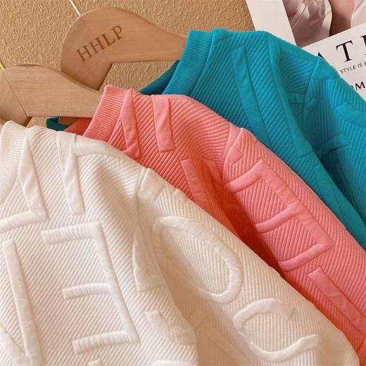 上新【两件49】贝叮熊休闲提花字母卫衣+休闲卫衣+德绒打底衫 商品图6