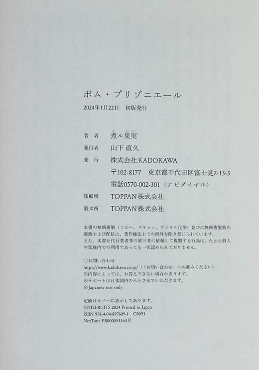 【中商原版】禁果 日本VOCALOID煮儿果实初小说短篇集 日文原版 ポム.プリゾニエール Traffic Jam 纱麻 Night Rule 商品图7