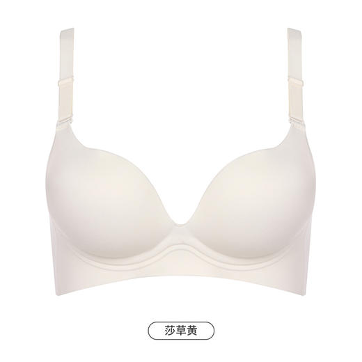 都市丽人舒适打底无痕内衣女泳布文胸AB杯适穿3/4杯A中厚B薄款树脂胶圈三排扣LB41A1 商品图11