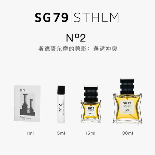 瑞典进口 SG79 EdP淡香精 艺术香水 N°2斯德哥尔摩的剪影：邂逅冲突 商品图5