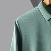 【撞色领】罗蒙男士春秋仿丝光polo衫男长袖t恤男商务男士polo衫长袖 商品缩略图9