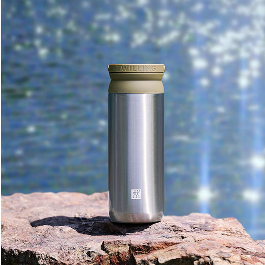 1029002 双立人提手茶滤保温杯绿色450mL 商品图5