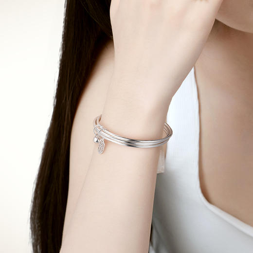【如意铃铛足银手镯】 商品图3