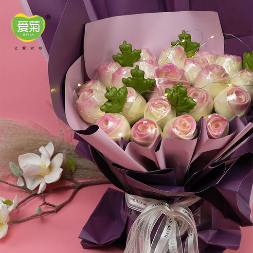 【爱菊花馍】玫瑰花束(粉色) 商品图1