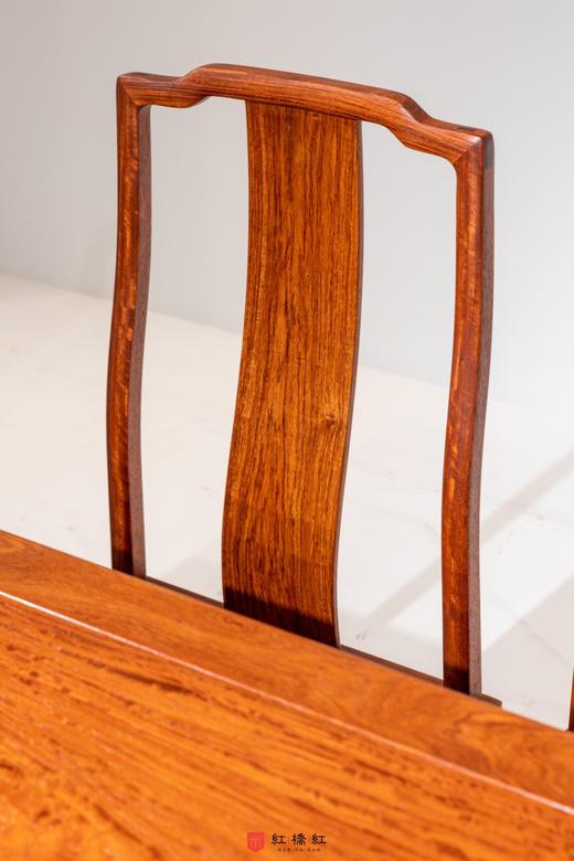 红桥红  家具严选  缅甸花梨(大果紫檀）  【138马蹄退霸王枨 方餐桌】 商品图3