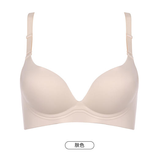 都市丽人舒适打底无痕内衣女泳布文胸AB杯适穿3/4杯A中厚B薄款树脂胶圈三排扣LB41A1 商品图9
