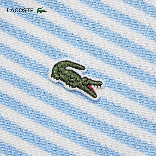 Lacoste法国鳄鱼男士新款时尚条纹短袖POLO衫PH9753-98 商品图4