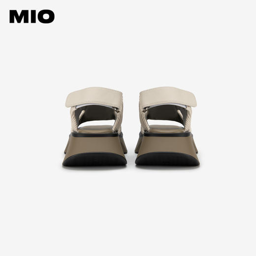 MIO米奥夏季方头中跟休闲凉鞋时髦个性沙发厚底运动凉鞋女M243130622 商品图5