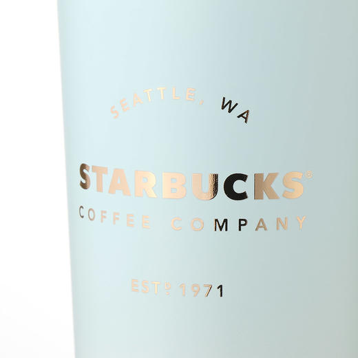 星巴克 清透薄荷绿款不锈钢吸管杯ST-BW2087 商品图3