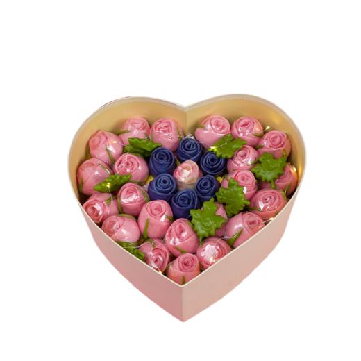 【爱菊花馍】玫瑰礼盒(10寸)米白色礼盒 商品图2